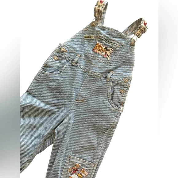 Vintage Mickey Mouse Railroad Character Overalls 4T - Picture 2 of 7